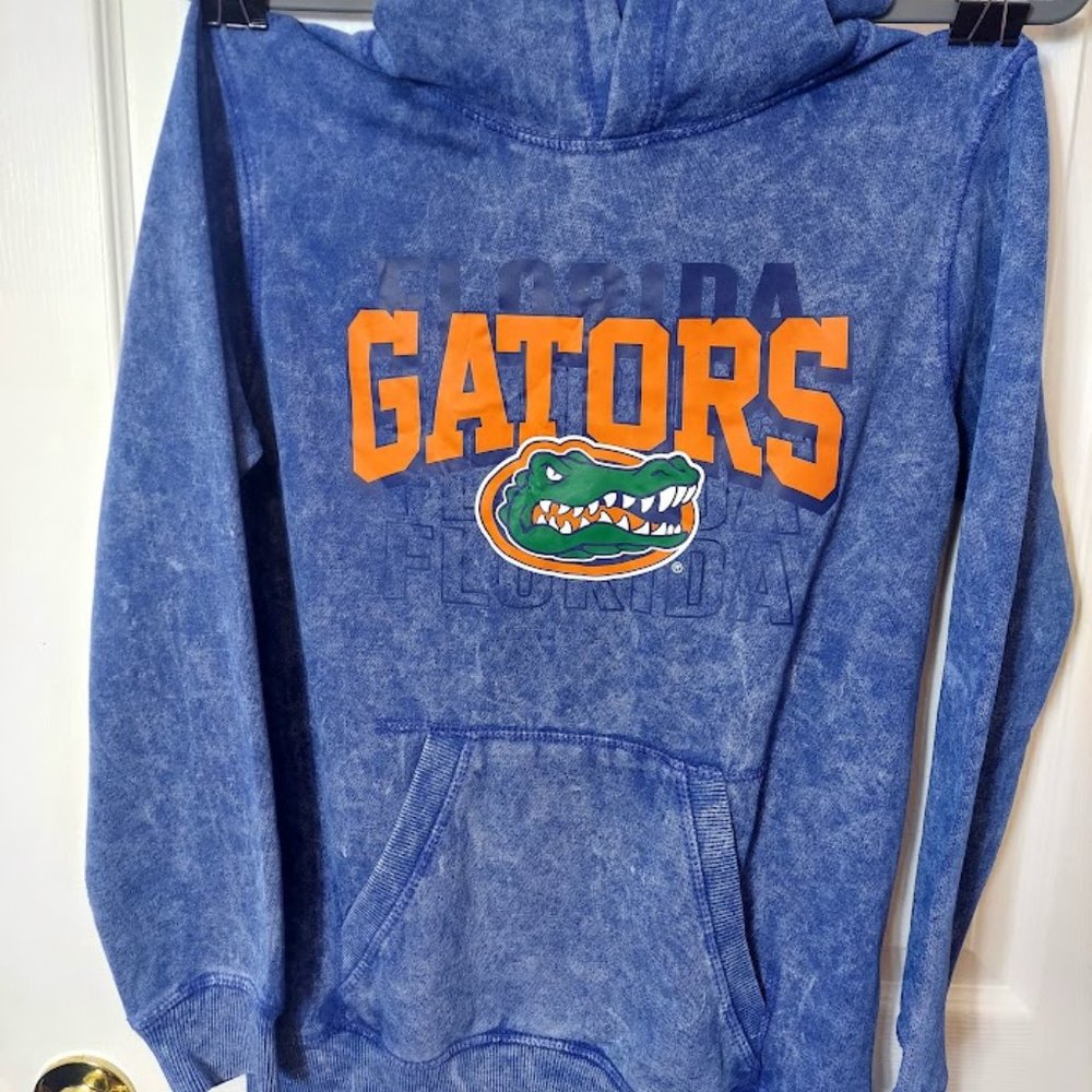 Florida Gators Youth Blue Hoodie Sweatshirt Size 10-12 New Florida University